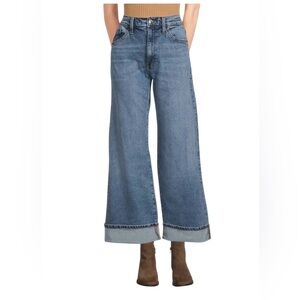Hudson Jolene Wide Leg Cuff Denim Jean Size 28